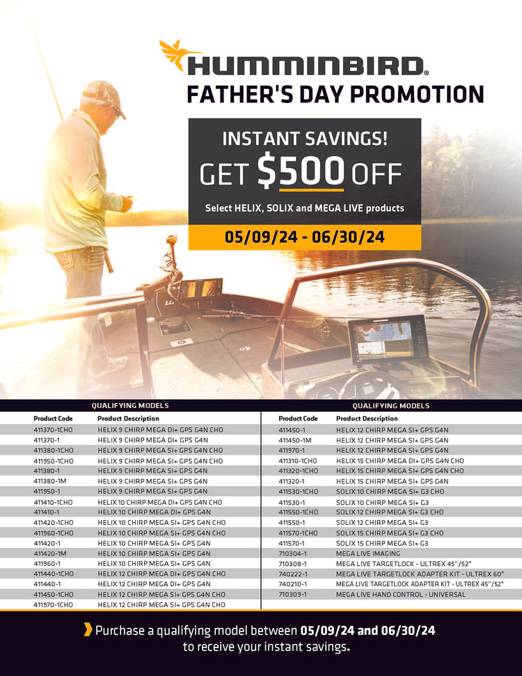 Humminbird Father's Day Promotion