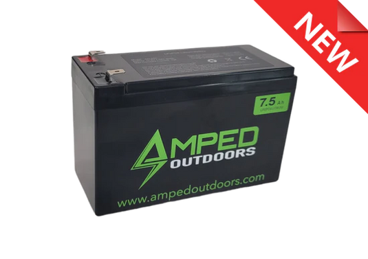 CLEARANCE AMPED Outdoors 7.5Ah Lithium Battery (LiFePO4)