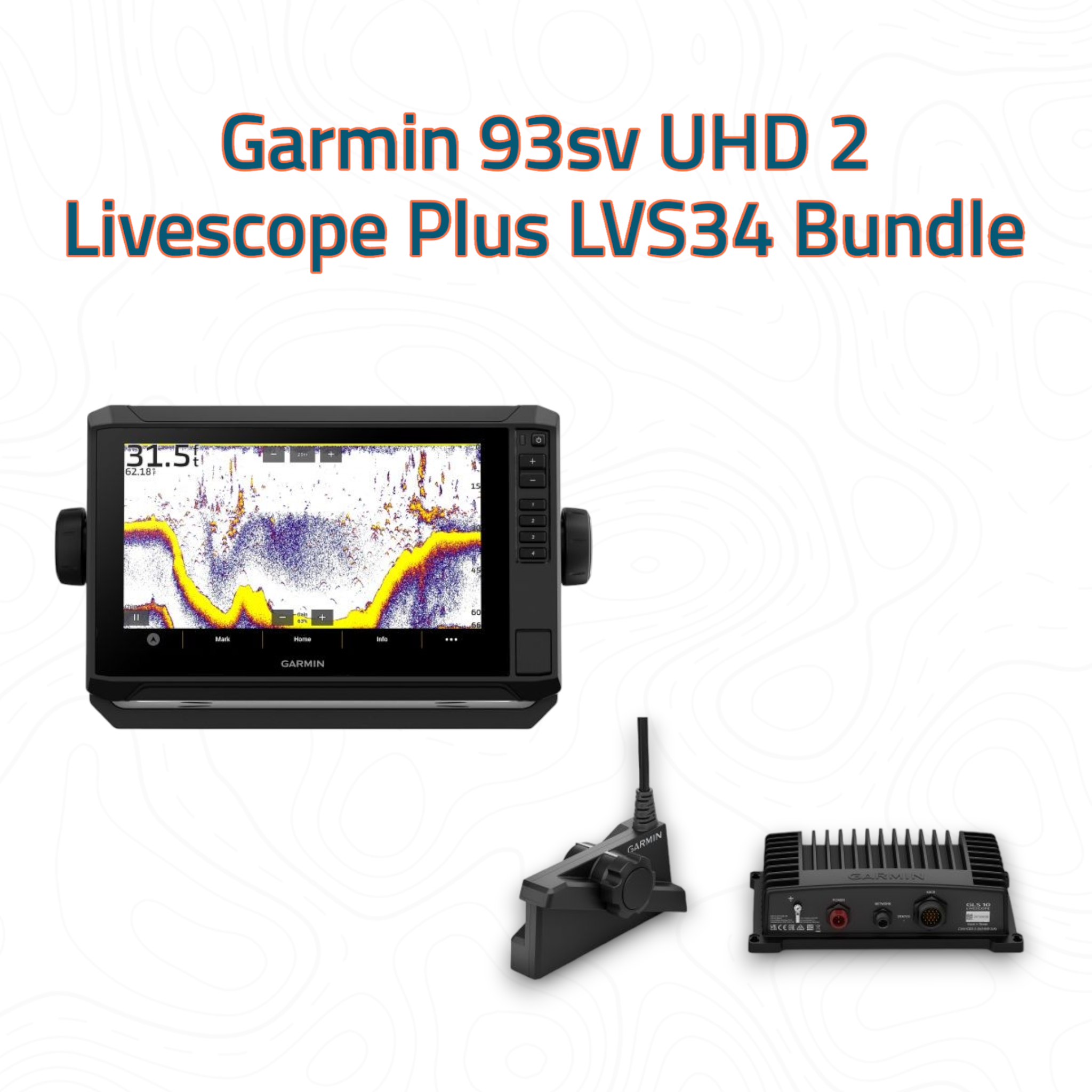 Garmin Livescope Plus LVS34 Echomap 93sv UHD2 Bundle – BassFishin