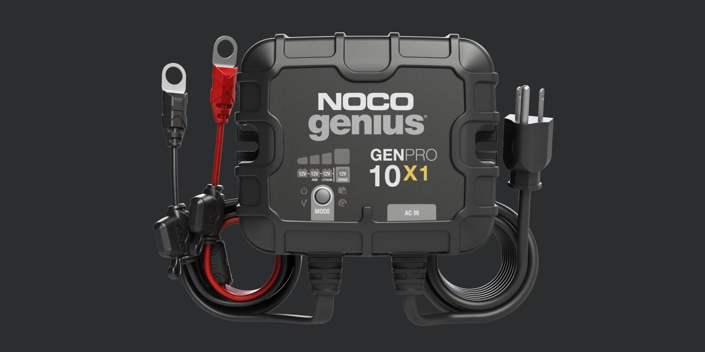 Noco GENPRO 10X1 12V 1-Bank, 10 Amp On-Board Battery Charger Lithium A –  BassFishin Electronics, LLC