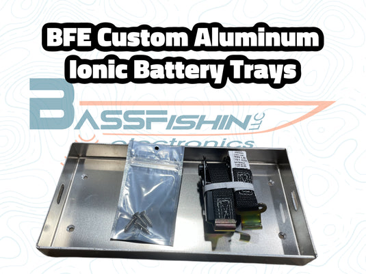 BFE Double Ionic 12V 50ah Trolling Motor Aluminum Battery Tray