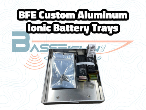 BFE Single Ionic 12V 50ah Trolling Motor Aluminum Battery Tray