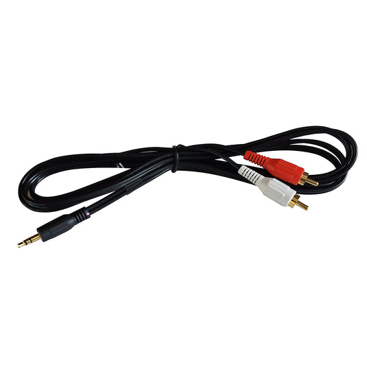 Fusion MS-CBRCA3.5 Input Cable - 1 Male (3.5 mm) to 2 Male RCA