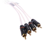 Fusion Ms-frca12 12' 4-way Shielded Twisted Rca Cable
