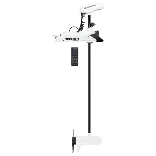Minn Kota Riptide Terrova 2 80 lb 24V saltwater trolling motor with 60-inch shaft, Spot-Lock GPS, wireless remote and manual stow/deploy, part number 1363755