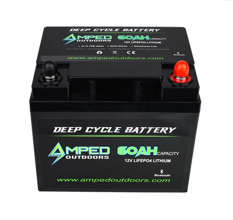 AMPED Outdoors 12V 60Ah Lithium Battery (LiFePO4)