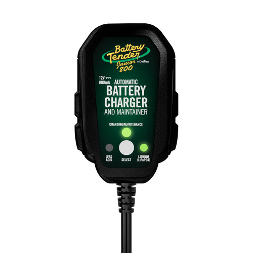 Battery Tender 12V, 800mA Lead Acid/Lithium Selectable Battery Charger
