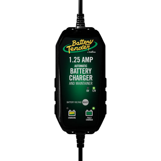 Battery Tender 6V/12V, 1.25A Selectable Battery Charger