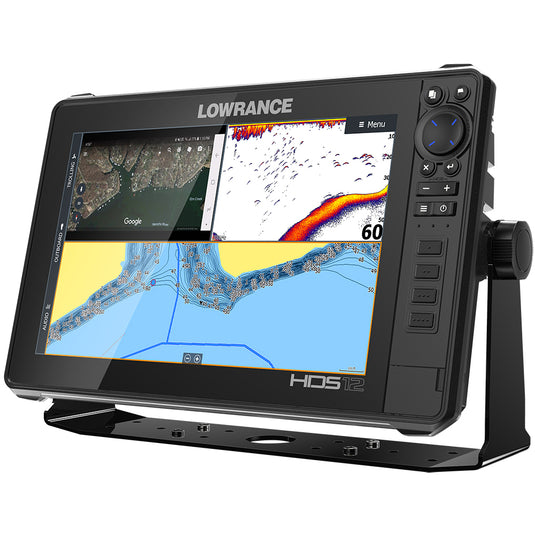 Lowrance HDS-12 LIVE w/Active Imaging 3-in-1 Transom Mount & C-MAP Pro Chart
