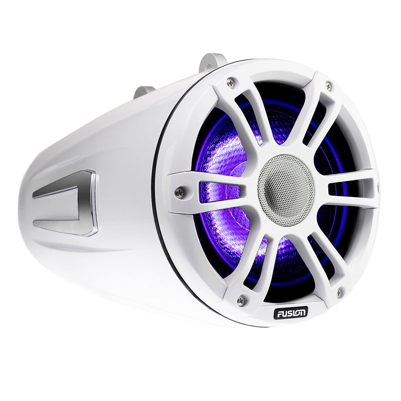 Load image into Gallery viewer, FUSION SG-FLT772SPW 7.7&quot; Wake Tower Speakers w/CRGBW LED Lighting - White
