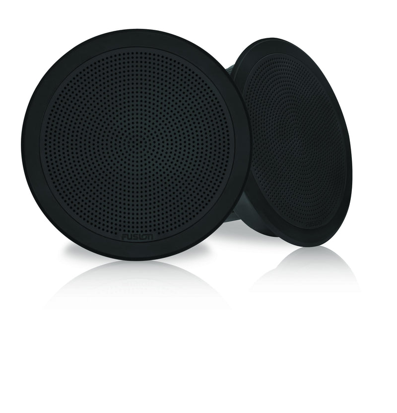 Load image into Gallery viewer, Fusion Fm-f77rb 7&quot;&quot; Black Round Flush Mount Speakers
