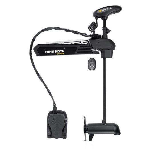 Minn Kota Ultrex 112 lb 36V bow-mount trolling motor with 52-inch shaft, built-in Humminbird Dual Spectrum CHIRP sonar, Micro Remote and corded foot pedal, part number 1368874