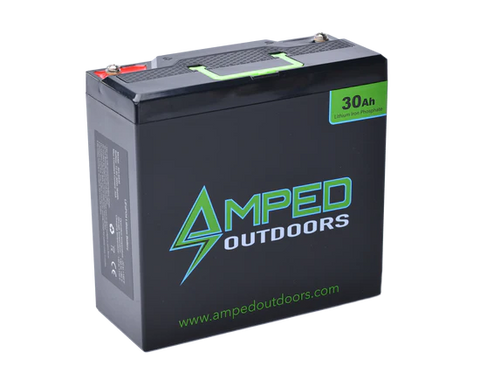 AMPED Outdoors 30Ah Lithium Battery (LiFePO4) - Tall Version