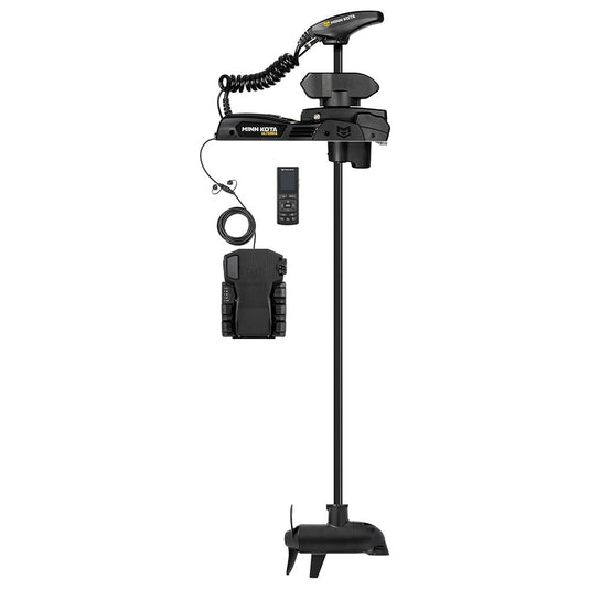 Minn Kota Ulterra QUEST Q2 90/115 lb brushless trolling motor with 72-inch shaft, built-in Humminbird Dual Spectrum CHIRP sonar, wireless remote, automatic stow/deploy and power trim, part number 1358547