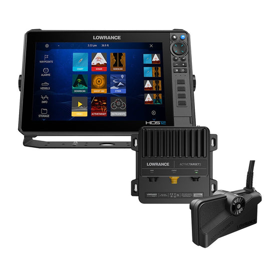 Lowrance HDS PRO 12 fishfinder chartplotter with C-MAP DISCOVER OnBoard, bundle 000-16662-001