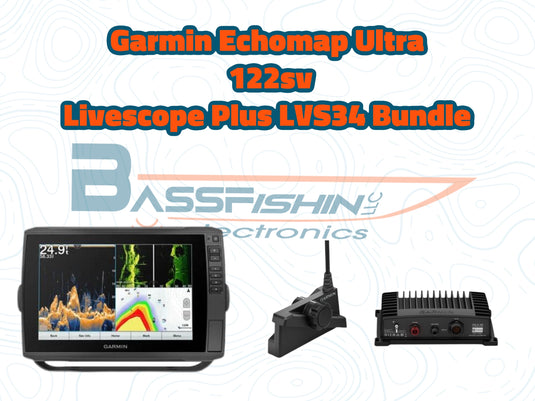 Garmin Echomap Ultra 122sv and Livescope Plus LVS34 Bundle