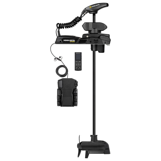 Minn Kota Ulterra QUEST Q2 90/115 lb brushless trolling motor with 60-inch shaft, built-in Humminbird MEGA Side Imaging sonar, wireless remote, automatic stow/deploy and power trim, part number 1358506