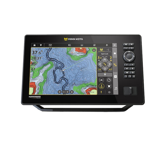 Minn Kota X10 CMSI+ 10 inch fish finder with Humminbird MEGA Side Imaging Plus and transducer 412380-1VX