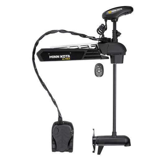 Minn Kota Ultrex 2 80 lb freshwater trolling motor with 45-inch shaft, built-in Humminbird Dual Spectrum CHIRP sonar, cable-steer foot pedal, Micro Remote and Lift-Assist