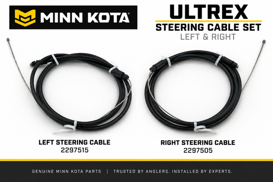 Minn Kota Ultrex Steering Cable Set - Left & Right - 2297515 / 2297505