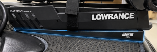 BFE trolling motor leveling wedge installed under trolling motor