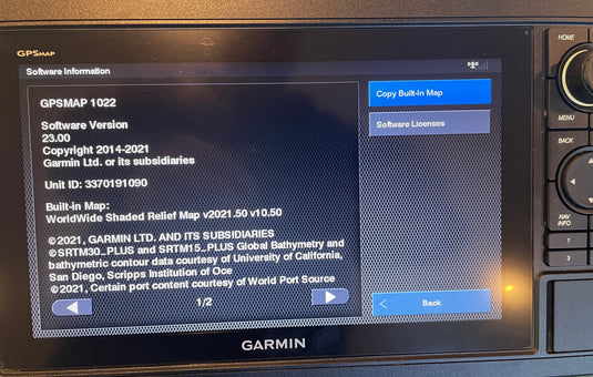 Used Garmin GPSMAP 1022