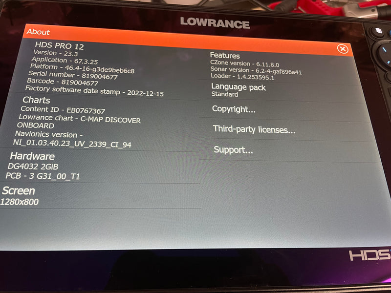 Load image into Gallery viewer, Used Lowrance HDS 12 Pro
