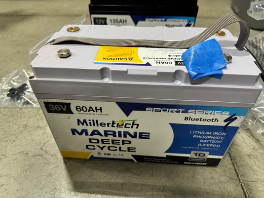 Used MillerTech 36V 60ah Lithium Battery