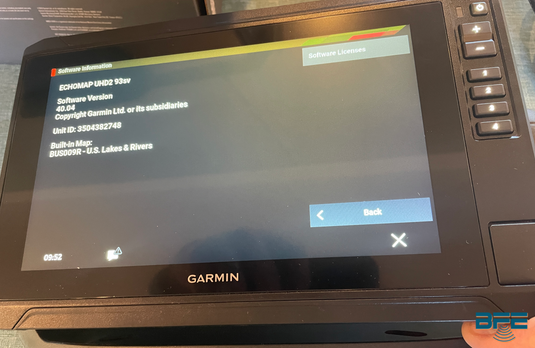 Used Garmin Echomap 93sv UHD2