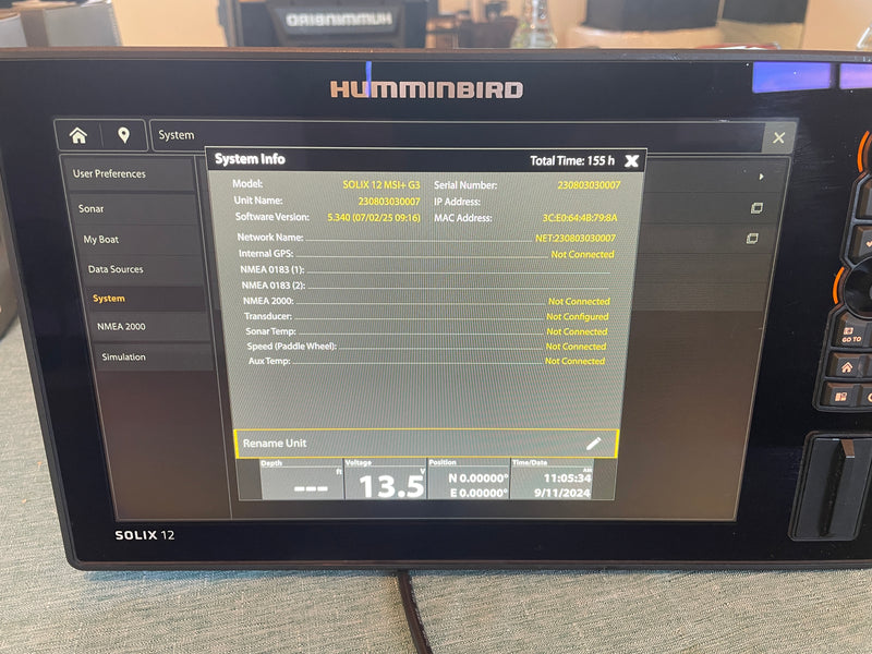 Load image into Gallery viewer, Used Humminbird Solix 12 G3 MSI
