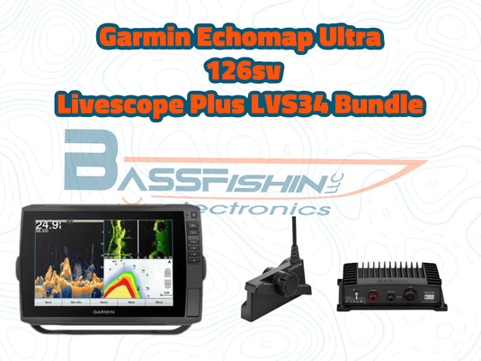 Garmin Echomap Ultra 126sv and Livescope Plus LVS34 Bundle