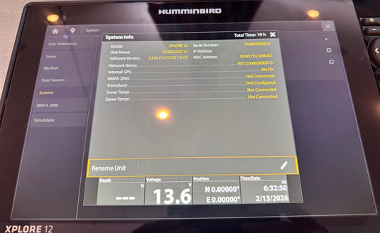 Used Humminbird XPLORE 12 - BassFishin Electronics, LLC