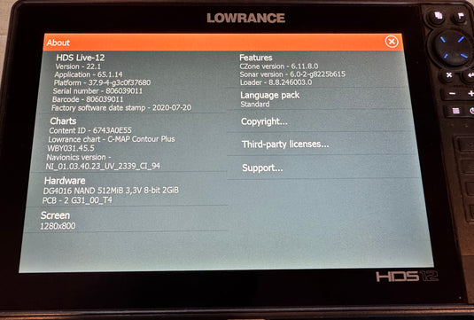 Used Lowrance HDS 12 Live - BassFishin Electronics, LLC