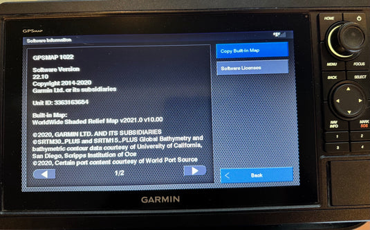 Used Garmin GPSMAP 1022