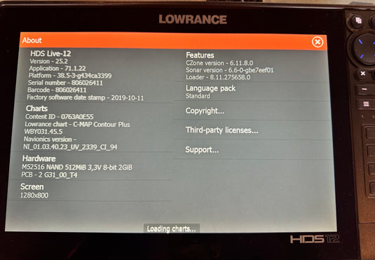Used Lowrance HDS 12 Live