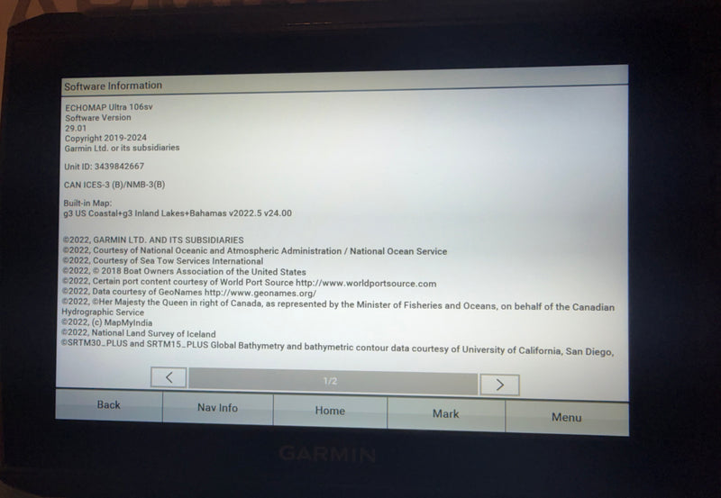 Load image into Gallery viewer, Used Garmin Echomap Ultra 106sv
