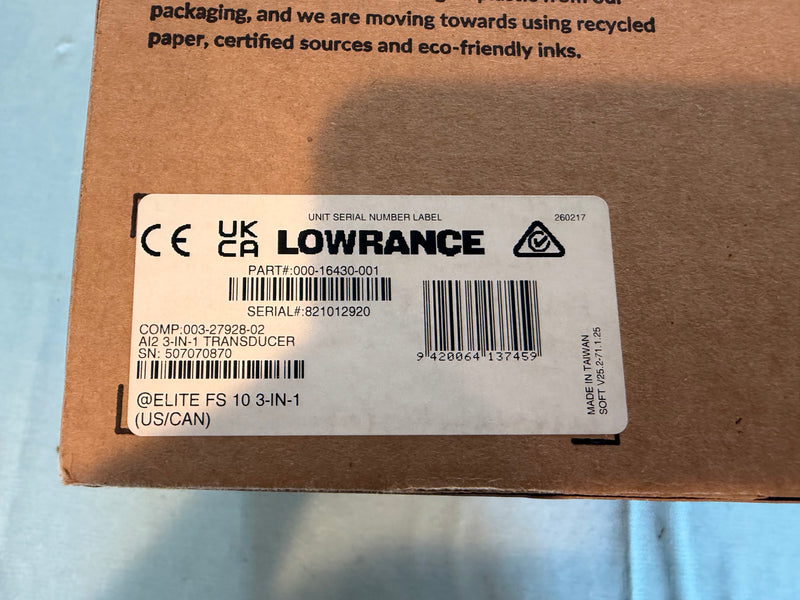 Load image into Gallery viewer, Open Box Lowrance Elite Fs 10 Active Imaging 3 in 1 Transducer
