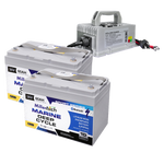 Millertech Ripped Bundle (2) 36V 60ah Trolling Batteries w/ Charger
