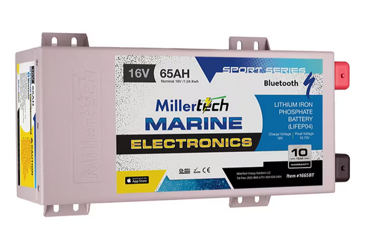 MillerTech 16V 65ah Bluetooth Lithium Battery