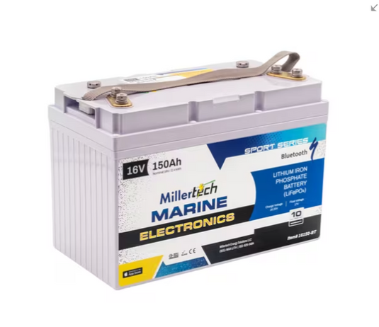 MillerTech 16V 150ah Bluetooth Lithium Battery