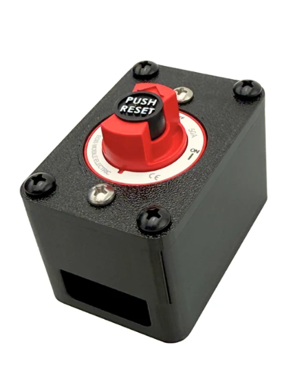 MIS Marine no-drill housing for EGIS Mini battery switch and circuit breaker