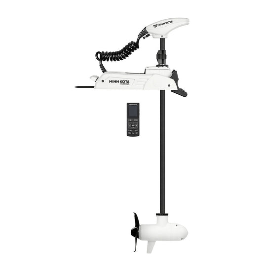 Minn Kota Riptide Terrova QUEST Q2 90/115 lb brushless saltwater trolling motor with 45-inch shaft, wireless remote and Spot-Lock GPS, part number 1358341