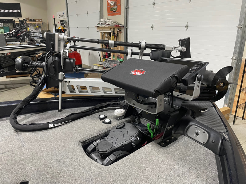 depth finder pedal BFE DUAL Stack Angled Over Pedal Mount 6” – BassFishin Electronics, LLC