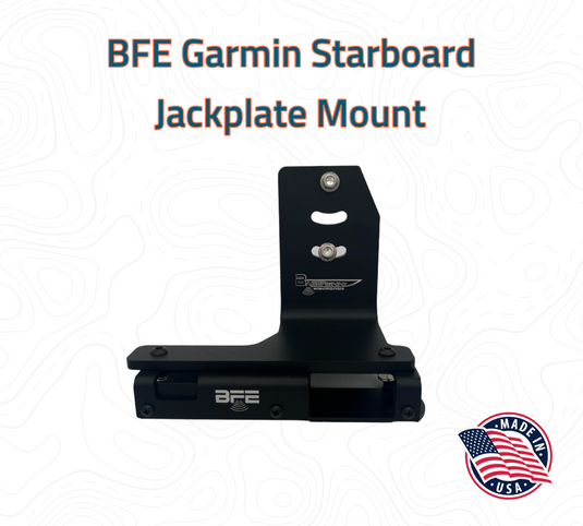 BFE Garmin Jackplate Mount GT54 GT56 GT36 GT34 STARBOARD Side