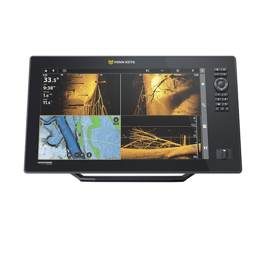 Minn Kota X16 16 inch fish finder with MEGA Side Imaging Plus and VX mapping