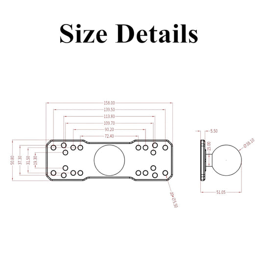 HDI UMS ELECTRONICS MOUNT 9" ARM