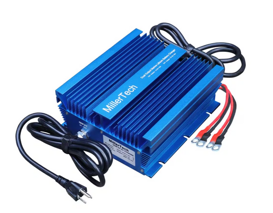 MillerTech Marine Dual 2 Bank LiFePo4 Lithium Battery Charger 24V / 12V 1210-2415