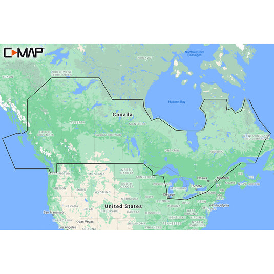 C-MAP M-NA-Y216-MS Canada Lakes REVEAL™ Inland Chart