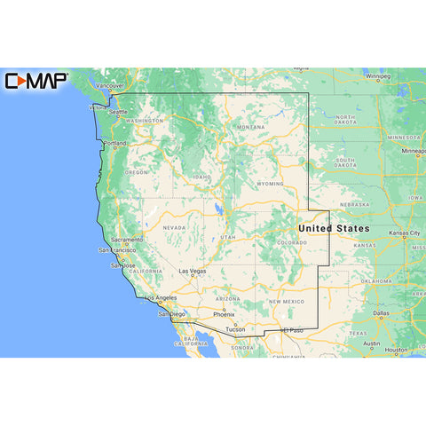 C-MAP M-NA-Y211-MS US Lakes West REVEAL™ Inland Chart