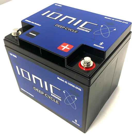 Ionic 12 Volt 30Ah Deep Cycle Lithium Battery